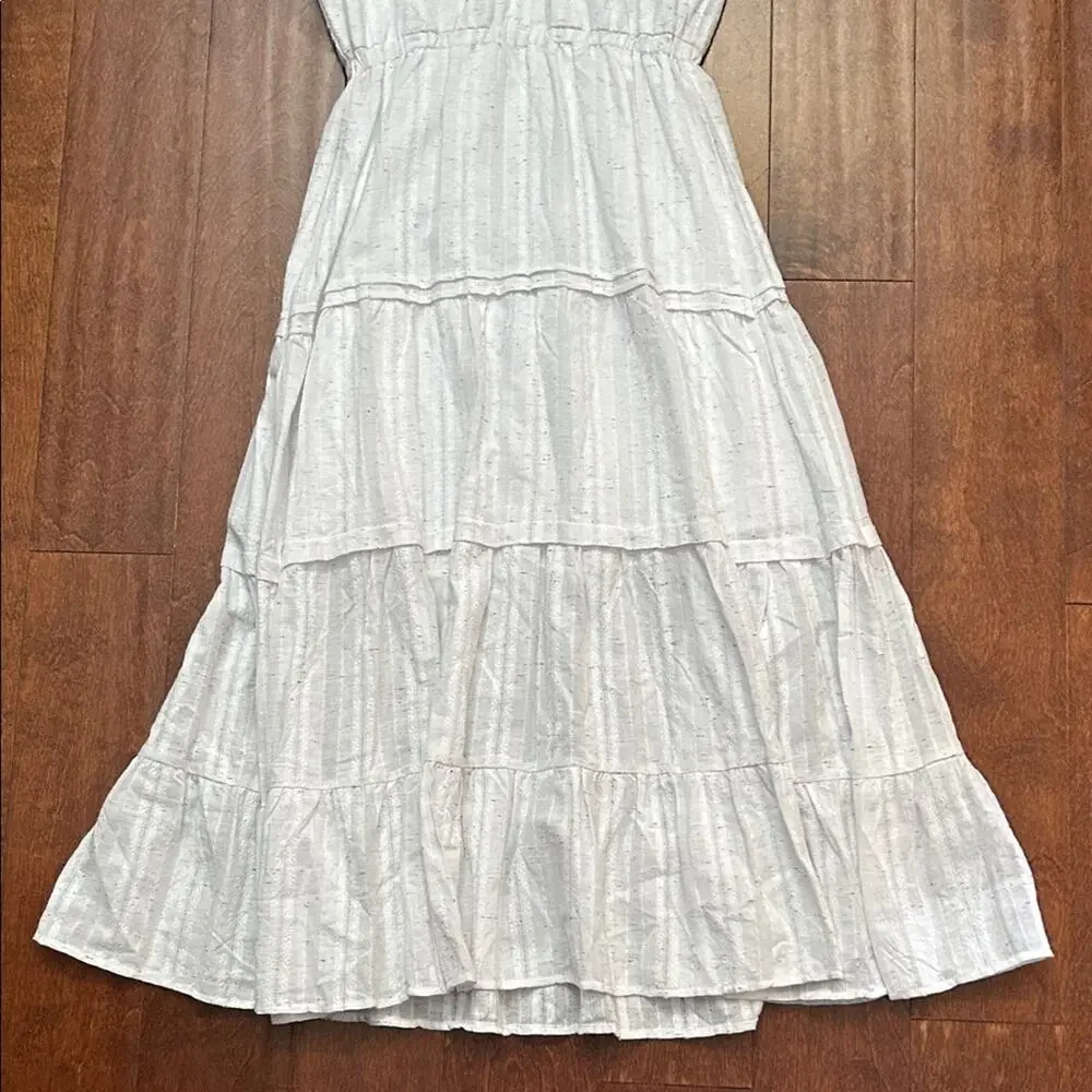 Betsey Johnson Spectator Tiered Midi Dress, White & Colored Speckles SizeXS, NWT - Picture 11 of 16